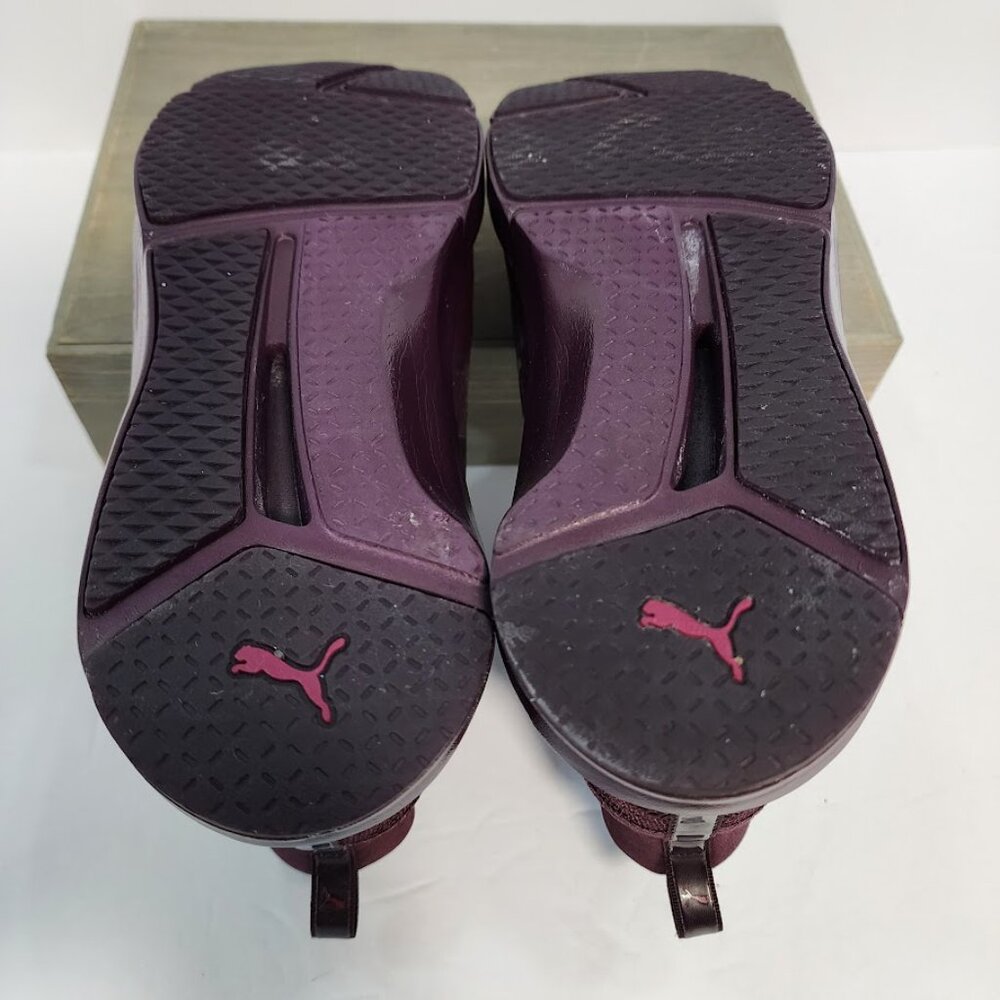 Puma Womens Fierce KRM Sneakers 9 High Top Burgundy Trainers - Picture 8 of 10